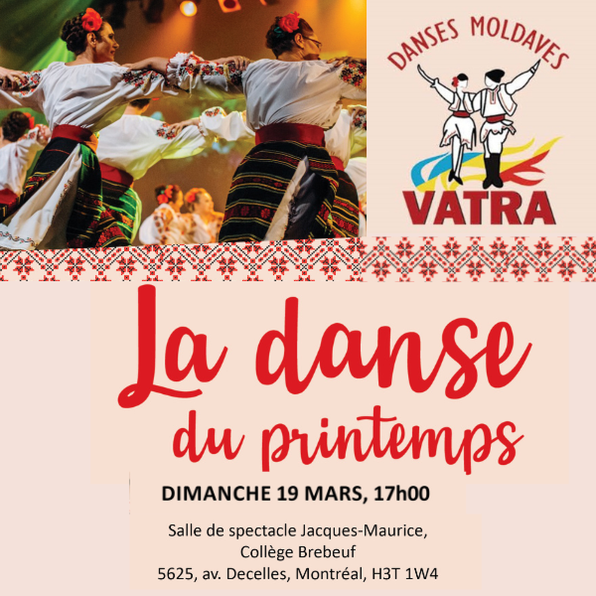 La troupe de danse moldave VATRA présente la Danse du printemps !